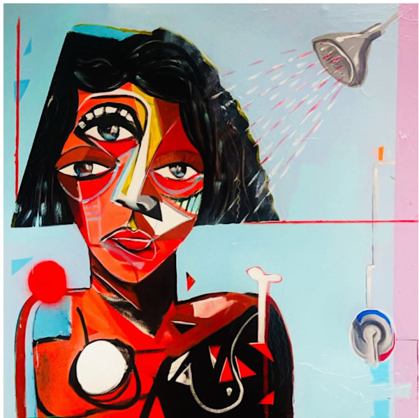 Lady In The Hot Shower by Naderson Saint pierre