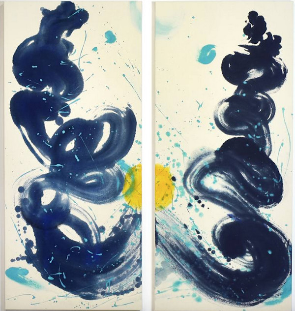 The Birth of Universe (diptych), Yin and Yang (copy) by Yeachin Tsai, Image 1.