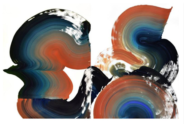 Flight of Garuda Bird (Diptych), Image 1.