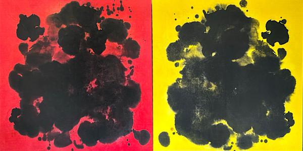 Map of the Moon (Diptych) by Yeachin Tsai