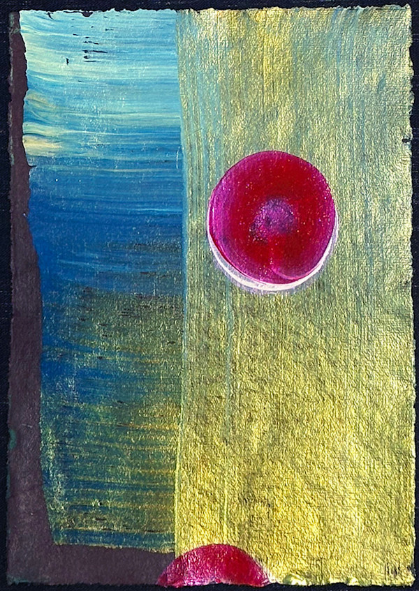 Red and Gold Composition by Yeachin Tsai, Image 1.
