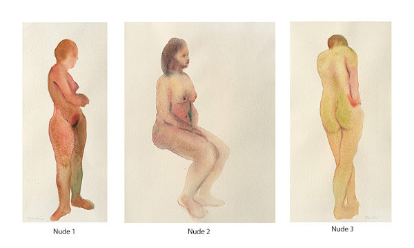 Three Nudes by Yeachin Tsai, Image 1.