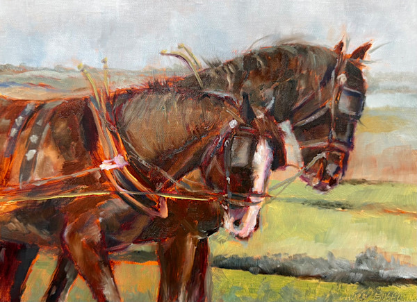 Study: Hitched Horses by Laura Lengeling