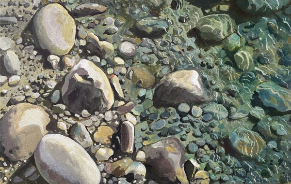 Red Deer River Rocks by Lori Strom