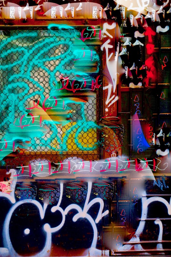 Window Grate Graffiti by Alan Michel