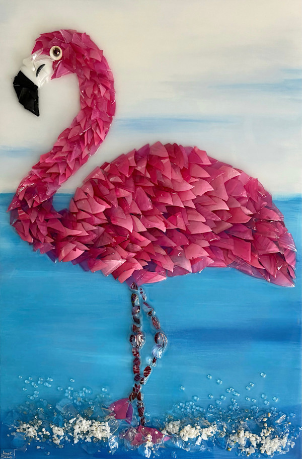 Crimson Longlegs by Janet Sams