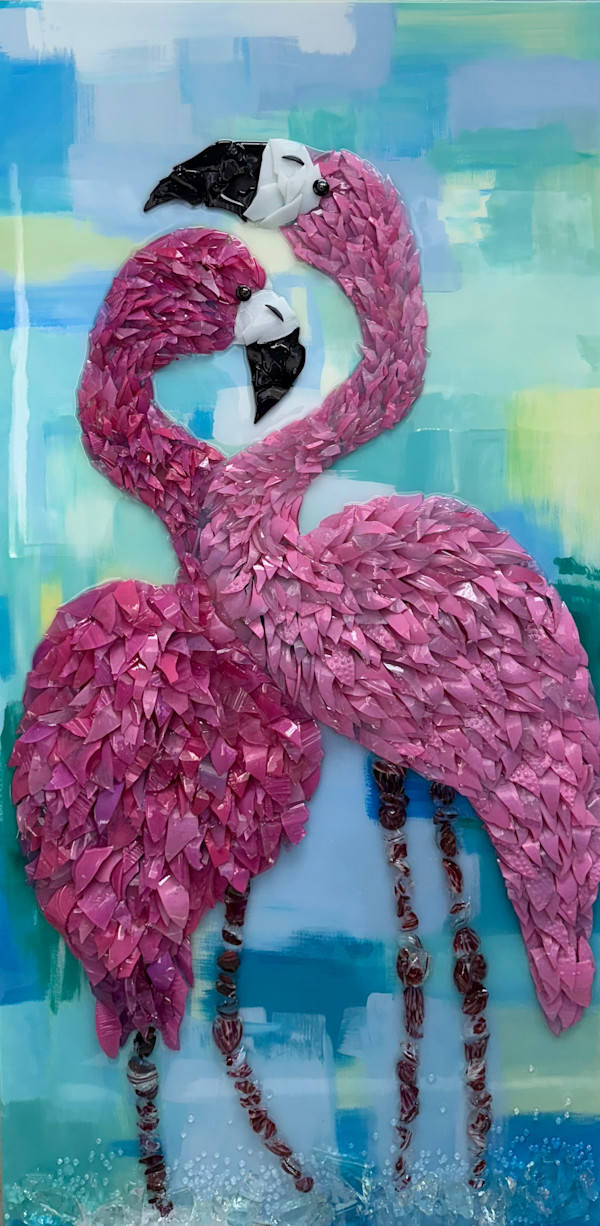 Les Deux Flamants by Janet Sams