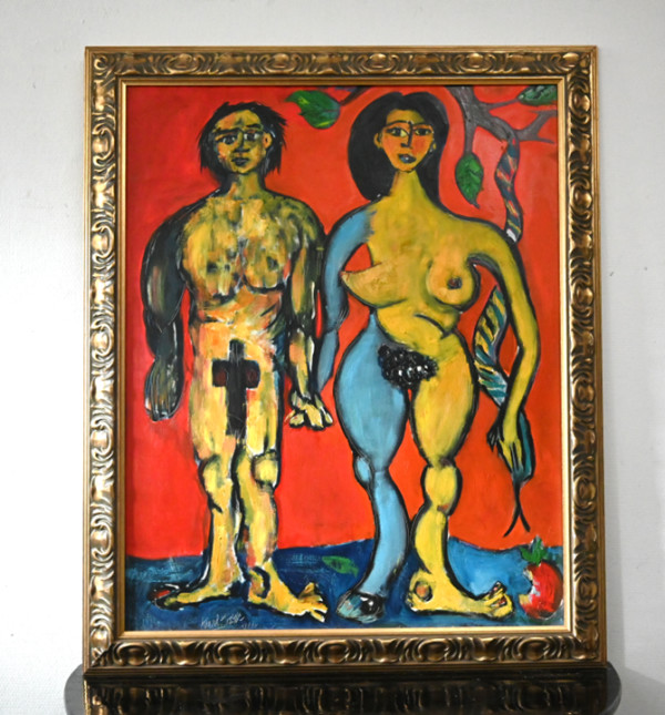Model and Artist № 19: Adam and Eve by Karl Lund