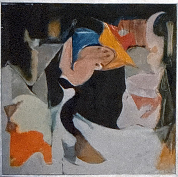 Oil Painting on a Poem by Ferrini by Vincent Castagnacci