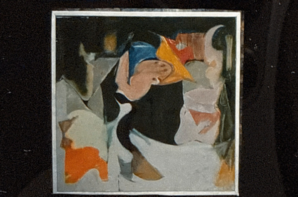 Painting on Ferrini Poem by Vincent Castagnacci, Image 1.