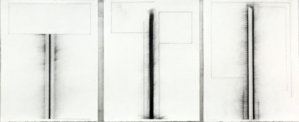 Three Drawings: 31.X-3.XI.18 #1, 3.XI.18 #2, 3-4.XI.18 #3 by Vincent Castagnacci