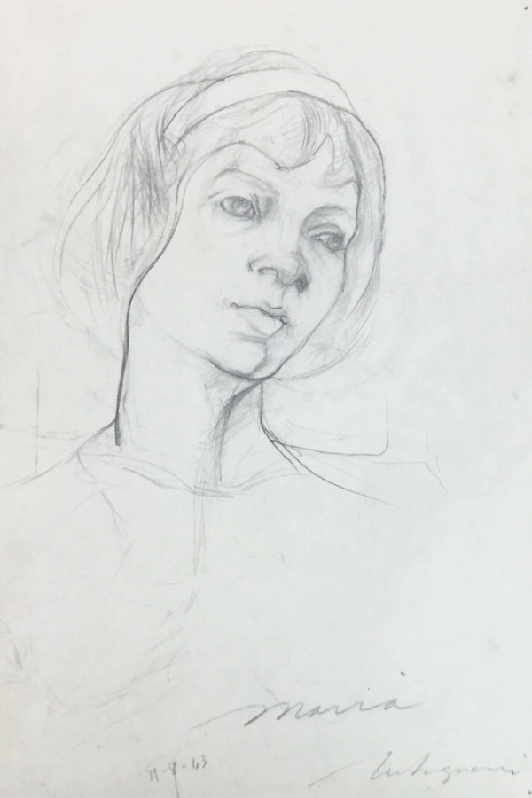 Portrait of Maria, Nov 8 by Vincent Castagnacci