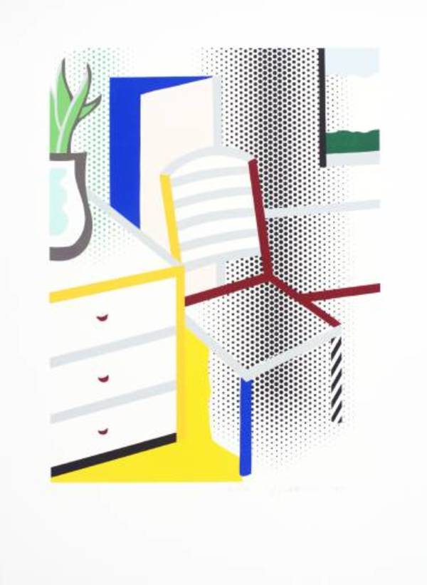 Interior with Chair by Roy Lichtenstein
