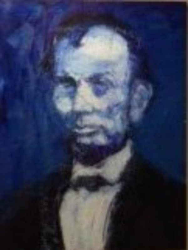Abraham Lincoln by Hunt Slonem