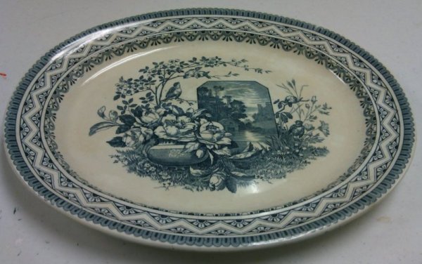 Blue and White Platter with Edinburg Pattern by Wedgewood