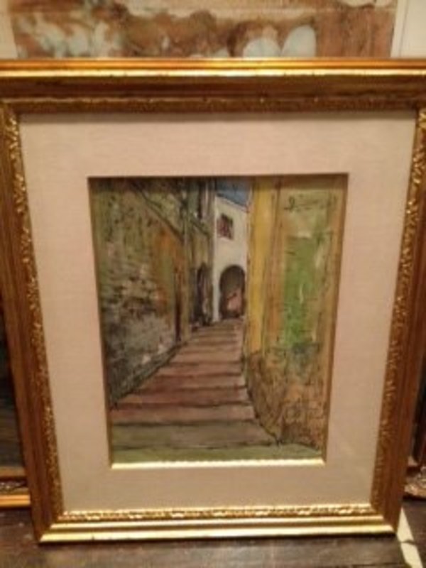 Outdoor Stairway by Gustave Sorel