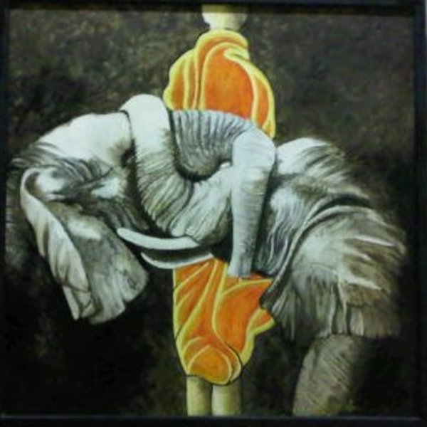 Two Elephants by Deangela Chastain