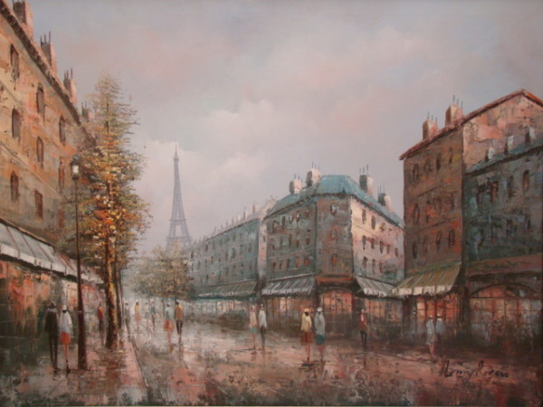 Paris Street Scene by Henry Rogers