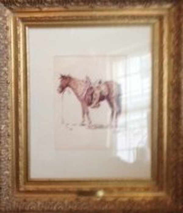 Horse with Saddle by Leal Mack