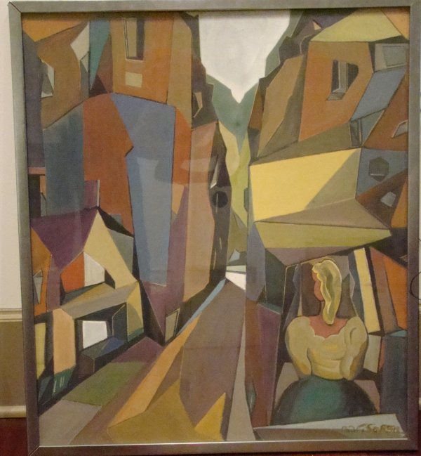 Woman and Buldings by Gustave Sorel