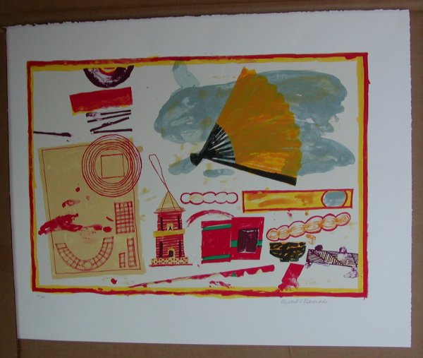 Still Life with Pagoda by Elizabeth Blackadder