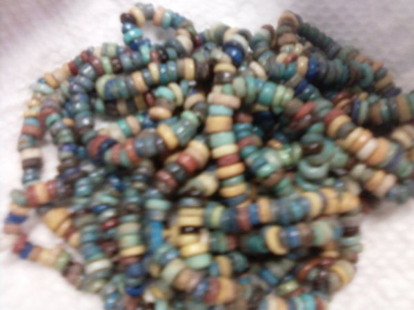 Egyptian Terracotta Mummy Beads by Maker Unknown