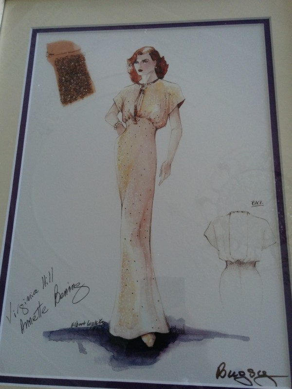 Costume Design for Annette Bening as 'Virginia Hill', Bugsy by Albert Wolsky