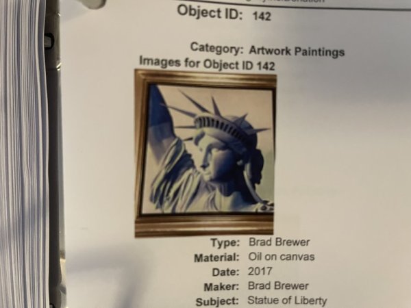 Untitled (statue of liberty) by Brad Brewer