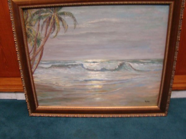 Tropical Beach by Moonlight by Max Kuehne