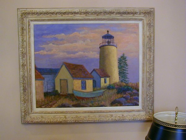 Monhegan Island Lighthouse by Sylvia Hansell