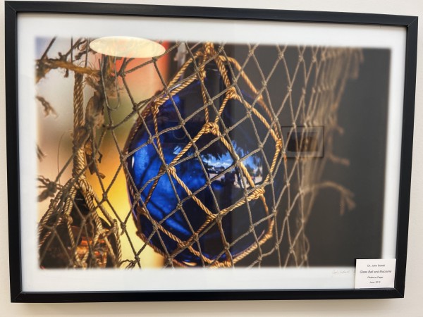 Glass Ball and Macrame by John Schell