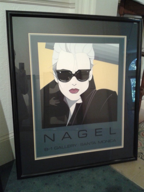 Beautiful Female with Sunglasses by Patrick Nagel