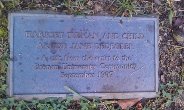 Harriet Tubman and child by Jane Dedecker