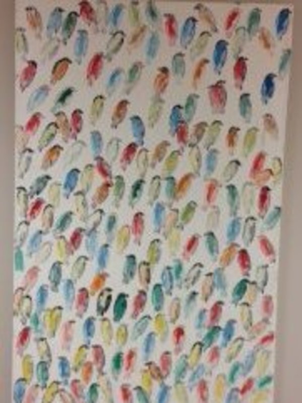 Finches by Hunt Slonem