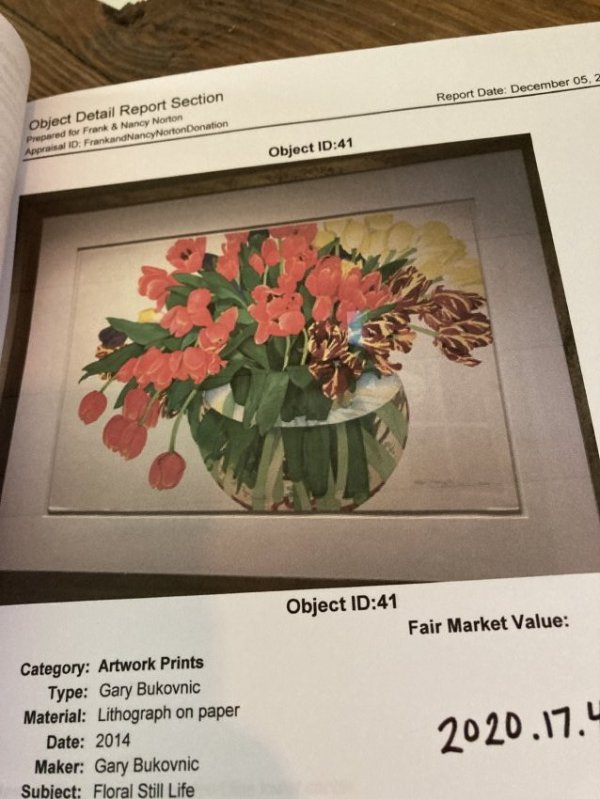 Untitled (Floral still life) by Gary Bukovnic