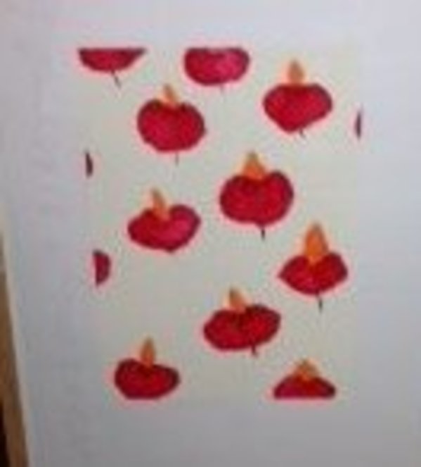 Red Bells by Donald Sultan