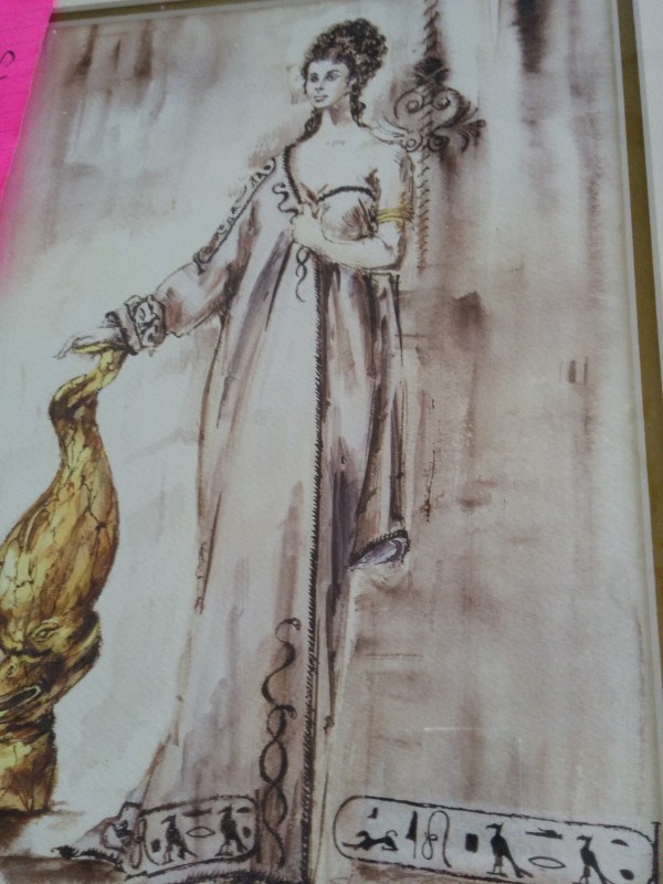 Costume Design for Elizabeth Taylor as 'Cleopatra', Cleopatra by Irene Sharaff