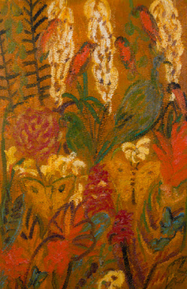 Haitian Rope with Lories by Hunt Slonem