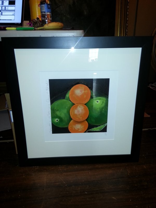 Apples and Organes by Donald Sultan