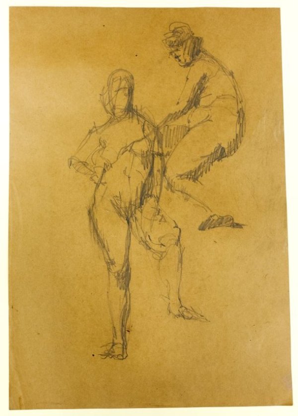 Two Female Nudes by Hank Virgona