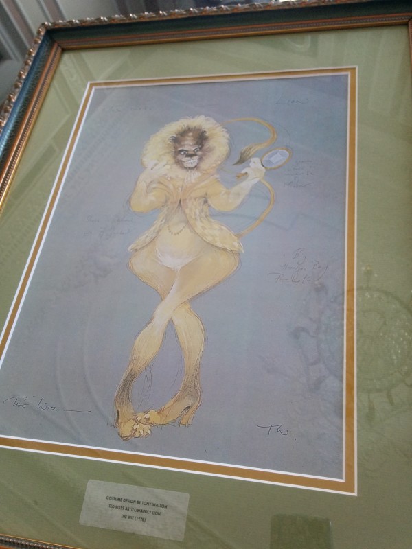 Costume Design for Ted Ross as 'Cowardly Lion', The Wiz by Tony Walton