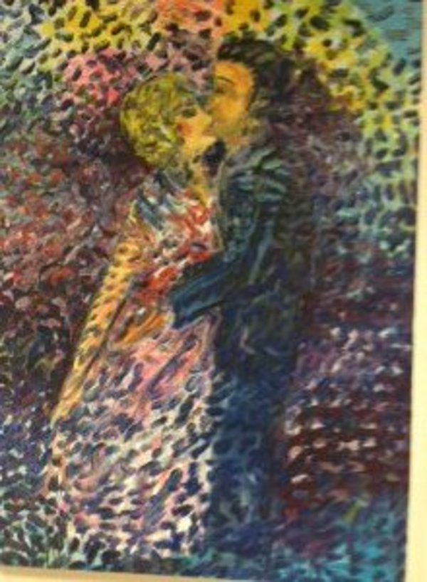 The Kiss by Hunt Slonem