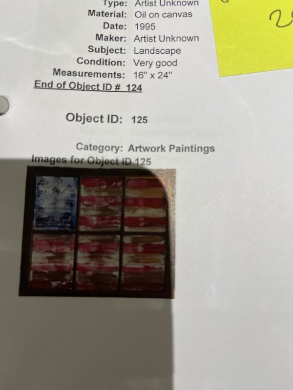 Untitled (American flag) by Unknown Artist