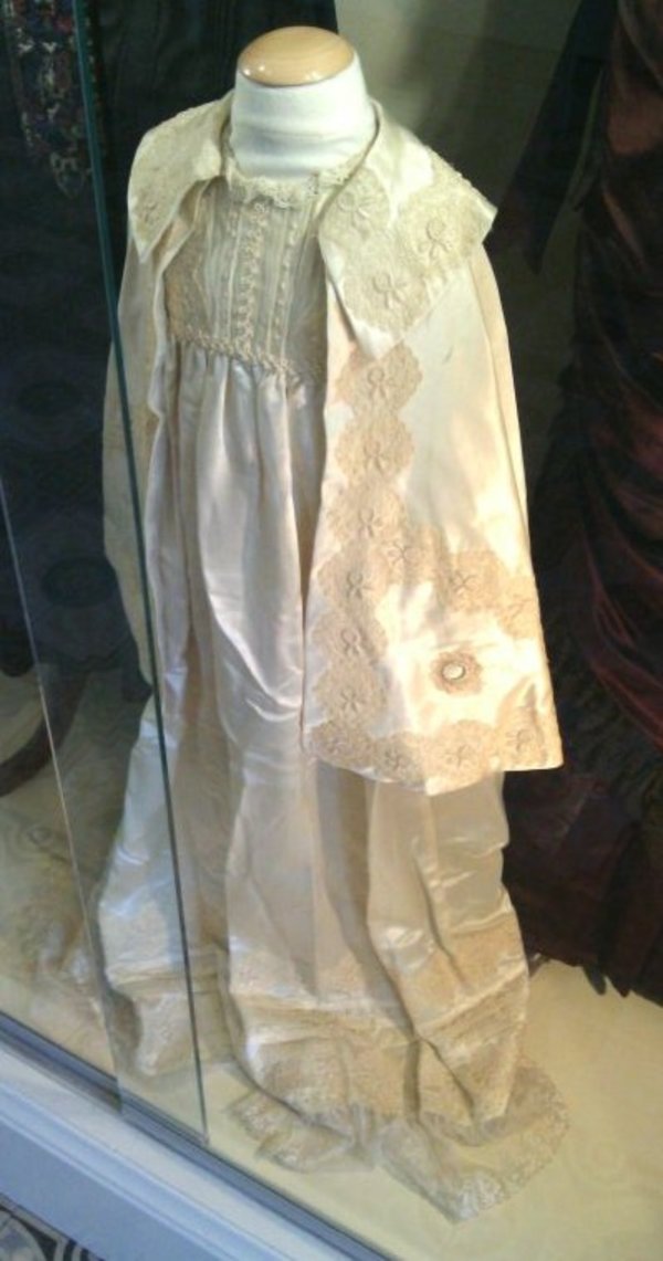 Infant Christening Gown, Cap, and Bonnet