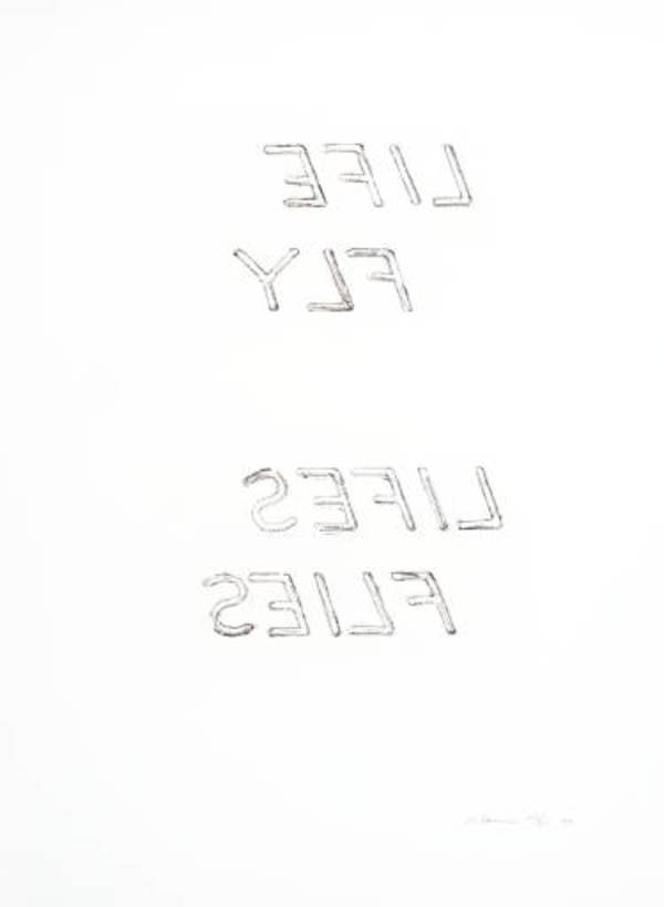 Life Fly Lives Flies by Bruce Nauman