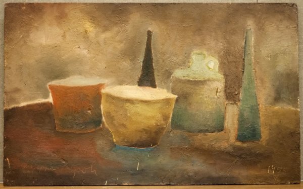 Still Life with Black Bottle (399) by Giuseppe Napoli
