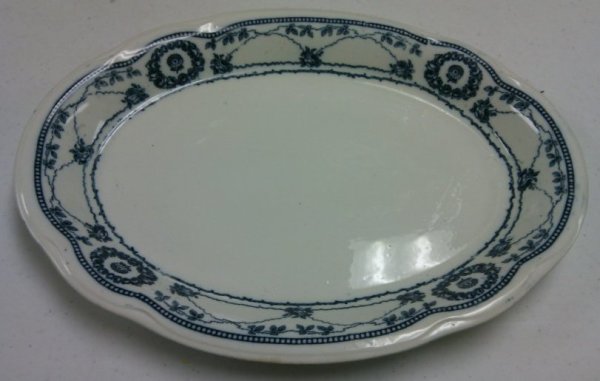 Blue and White Platter by Maker Unknown
