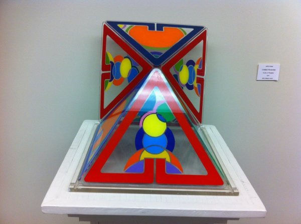 Untitled (Lexan Pyramids) by Jill Levine