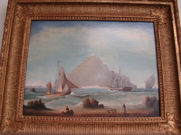 Shipping Off St. Michael’s Mount, Cornwall by Thomas Buttersworth