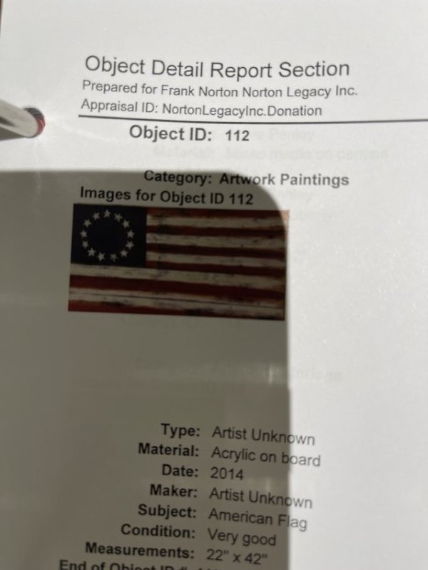 Untitled (American flag) by Unknown Artist